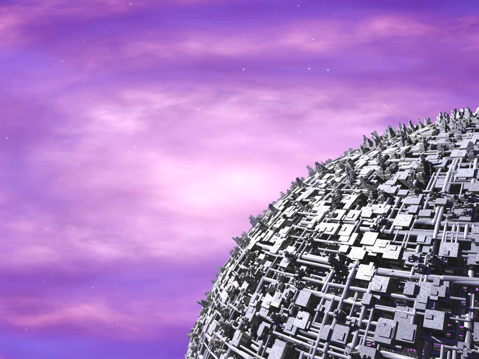 Steel Moon, Free Desktop Wallpaper, 1600x1200 resolution