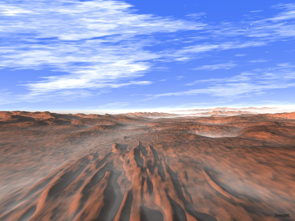 Red Mars Landscape - Virtual photo
