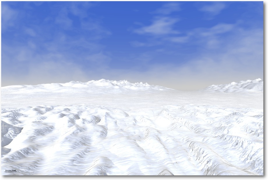 Snow Field - Digital artwork