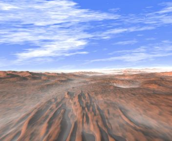 Mars Desert mobile phone background 352x288