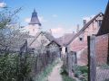 old german village pathway