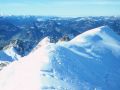 european white snow mountain panorama